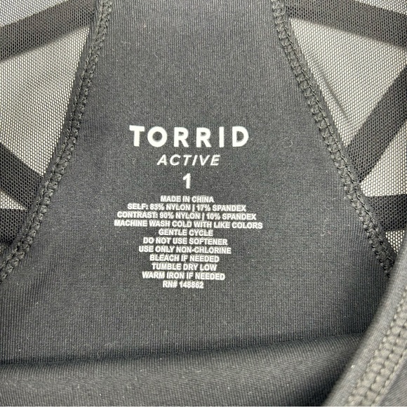 Torrid Plus Size Women’s Mesh Back Active Wicking Sports Bra Size 1X - Picture 8 of 11